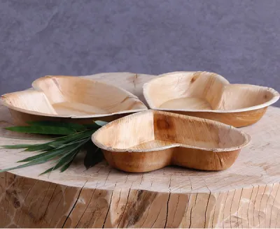 Heart Shaped Disposable Areca Leaf Plate